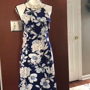 Woman’s Sleeveless Halter Maxi Dress